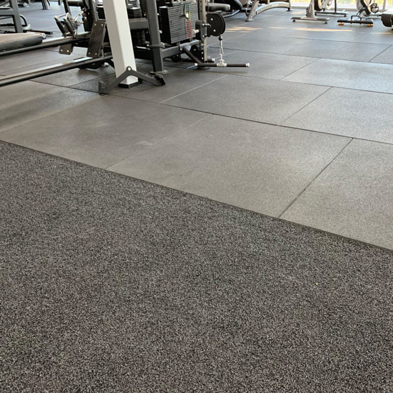 LOSETA DE CAUCHO Maciza 50x50cm | 20mm | Grano Fino | ALTA DENSIDAD | Gris | Suelo Gimnasio | Crossfit | Parque infantiles | Halterofilia |	