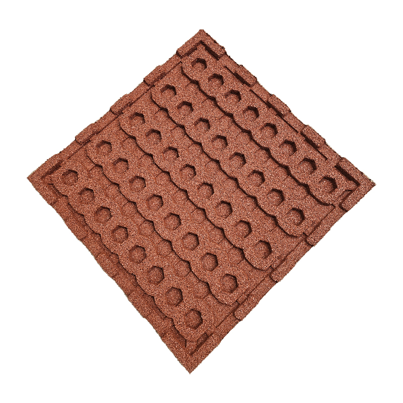 LOSETA DE CAUCHO PARQUES INFANTILES 50x50cm | 40mm | Granulado Fino | ALTA DENSIDAD | Rojo | Suelo Goma Infantil | Taco de Apoyo Amortiguación