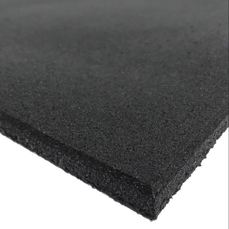 LOSETA DE CAUCHO PARQUES INFANTILES 1x1m | 40mm | Granulado Fino | ALTA DENSIDAD | Negro | Suelo Goma Infantil | Amortiguación