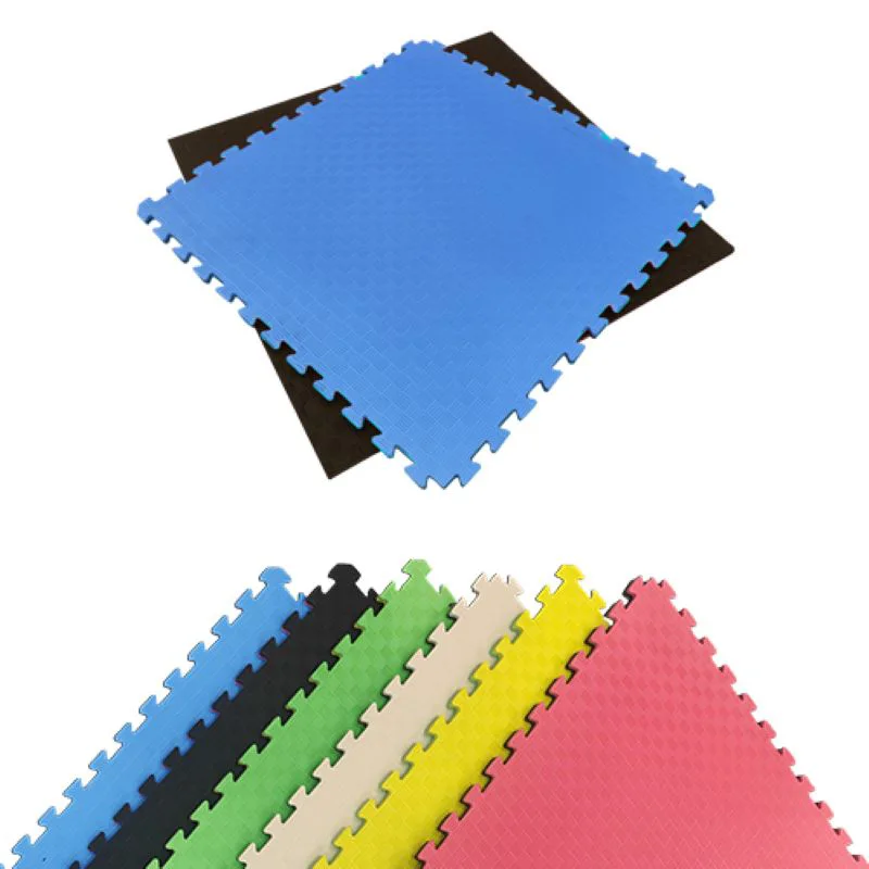 TATAMI PUZZLE Azul Negro 1x1m | 20mm | Artes Marciales | Fitness | Yoga | Pilates | Gimnasios