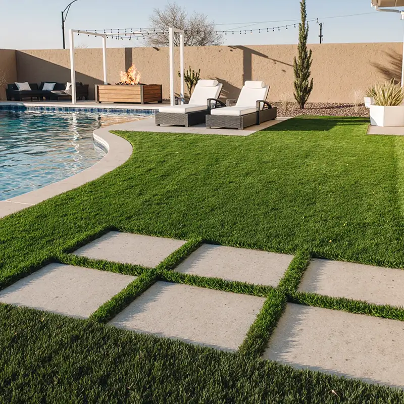 Césped Artificial Piscina | 40mm | Alta Densidad | Césped Jardín, Terraza y Piscinas | Pedido Mínimo 6m²