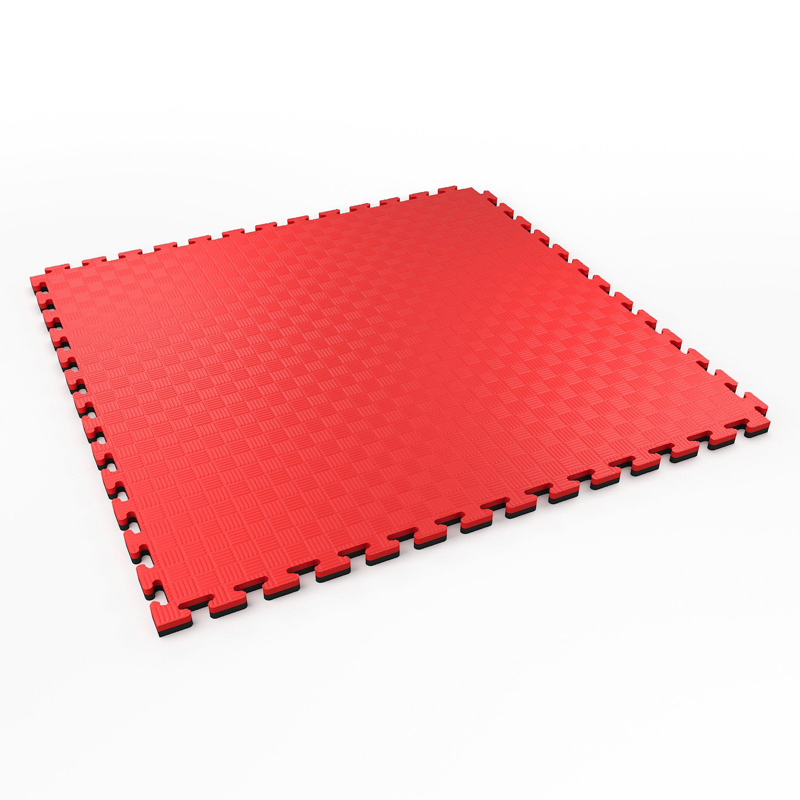 TATAMI PUZZLE Rojo Negro 1x1m | 25mm | Boxeo | Suelo Para Artes Marciales | Suelo Deportivo y Gimnasio