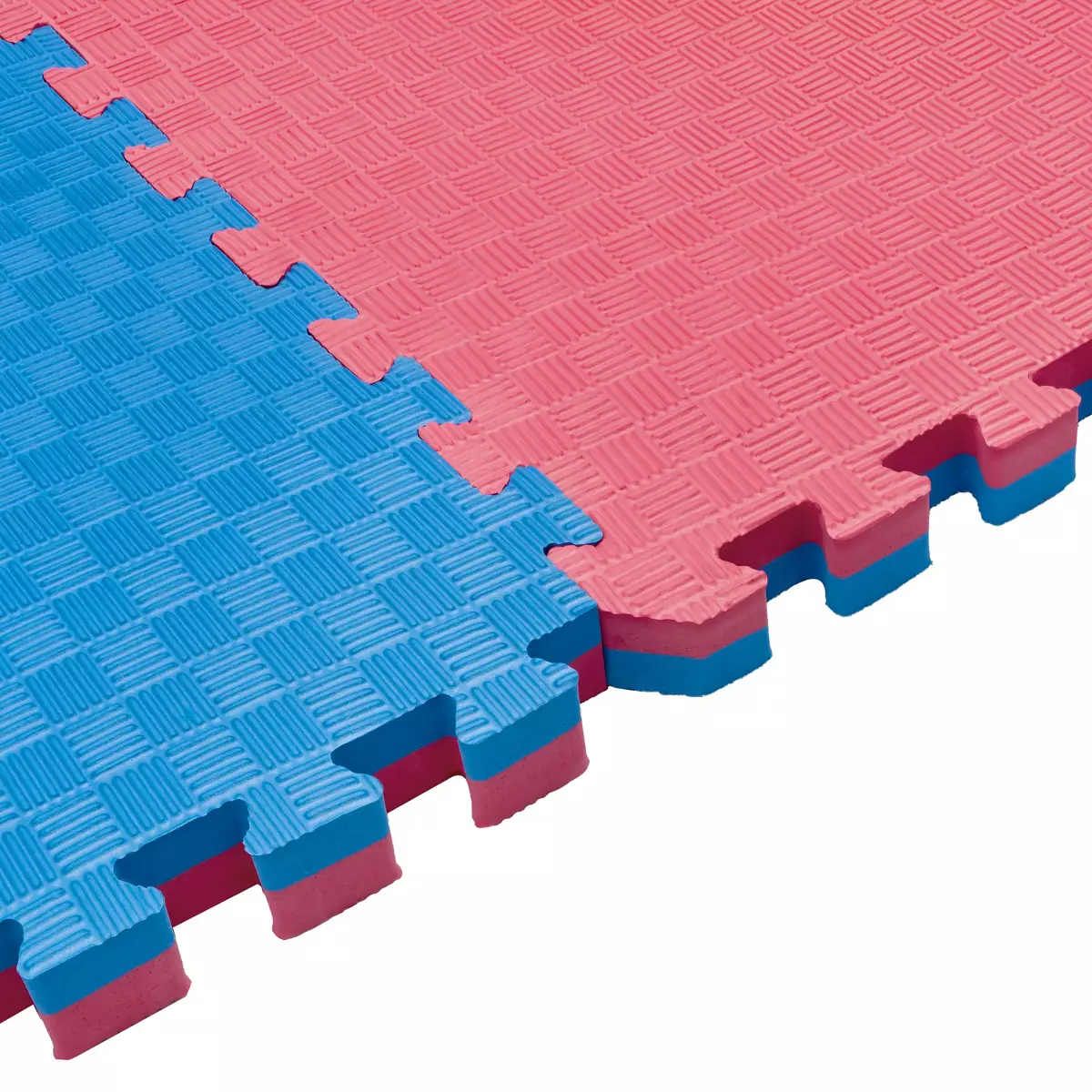 TATAMI PUZZLE Rojo Azul 1x1m | 25mm | Artes Marciales | Gimnasio | Antideslizante | Suelo Deportivo