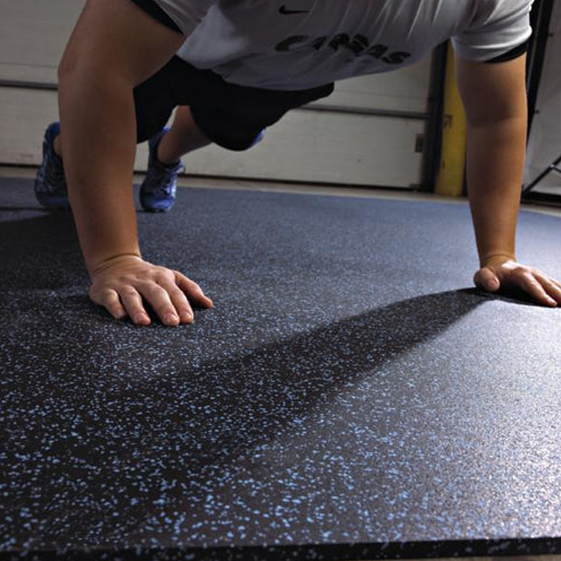 ROLLO DE CAUCHO 1,20x20m | 3mm | Densidad Premium EPDM Azul | Grano Fino | Fácil Limpieza