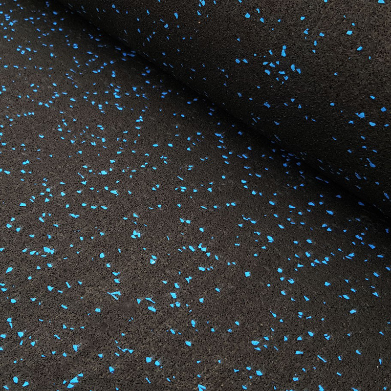 ROLLO DE CAUCHO 1,20x20m | 3mm | Densidad Premium EPDM Azul | Grano Fino | Fácil Limpieza