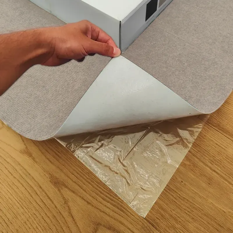 Moqueta Autoadhesiva Piezas | Beige Tostado | 50x50cm | Suelo Adhesivo de Oficina | Comercio, Hogar