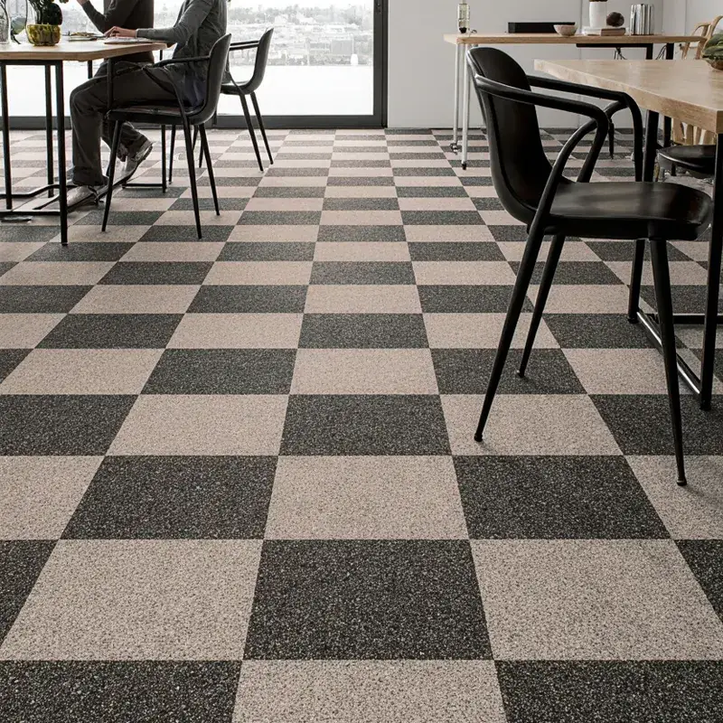 Moqueta Autoadhesiva Piezas | Beige Tostado | 50x50cm | Suelo Adhesivo de Oficina | Comercio, Hogar