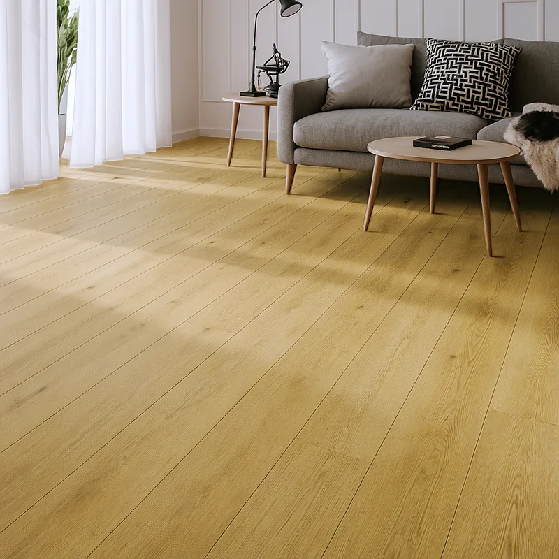 Suelo Laminado Roble Latte LEVEL | AC5 | 10mm | Agua 72h | Tarima Flotante Instalación en Click 