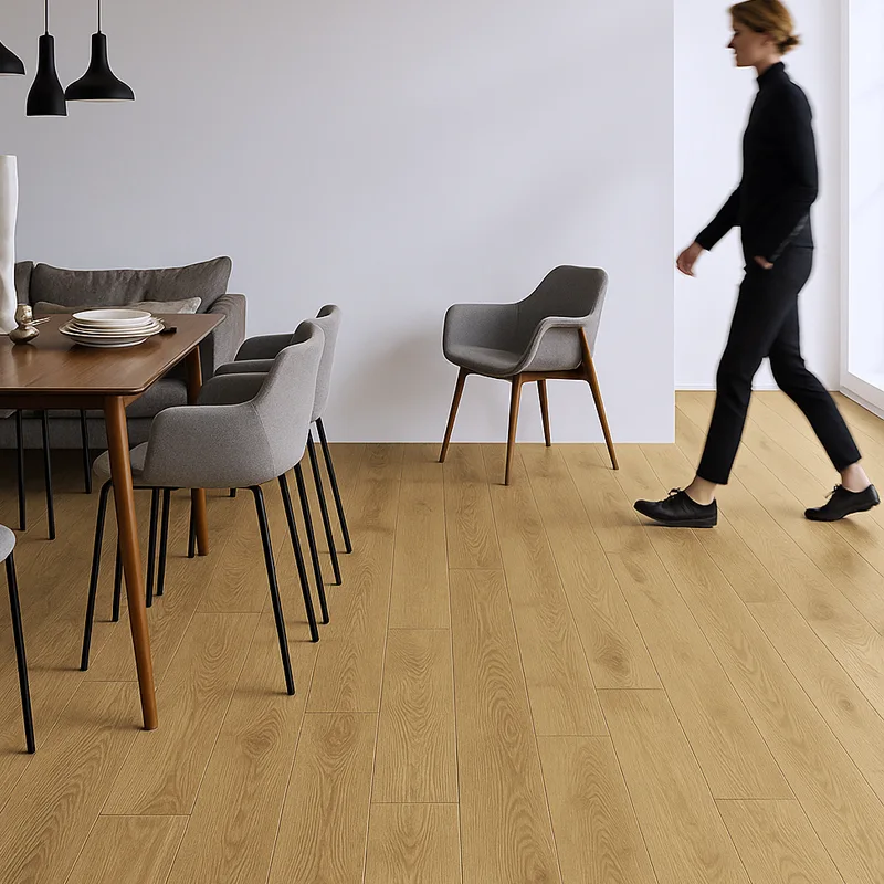 Suelo Laminado Roble Poleo LEVEL | AC5 | 10mm | Agua 72h | Tarima Flotante Instalación en Click