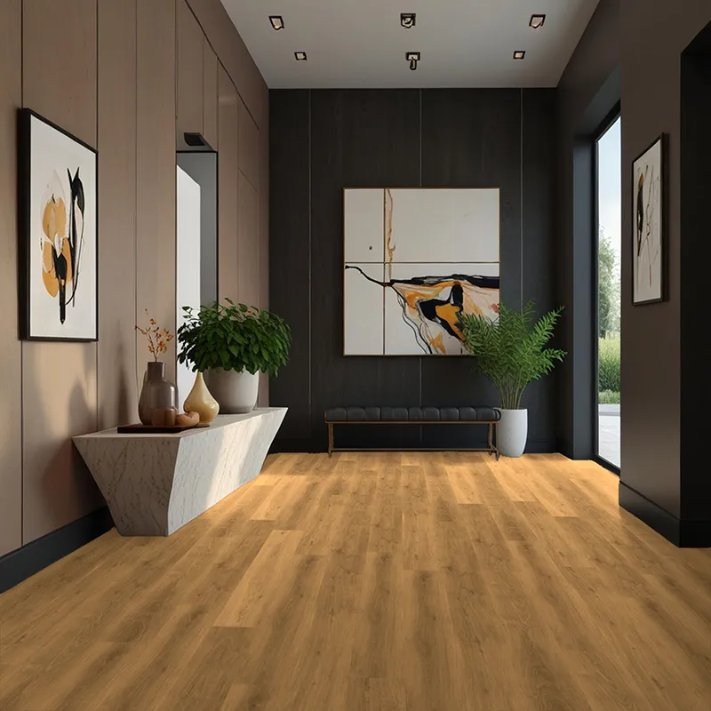 Tarima Vinílica SPC Roble Terracota | Flotante en Clic | Uso Comercial Intenso | Zonas Húmedas | Cocina | Baño