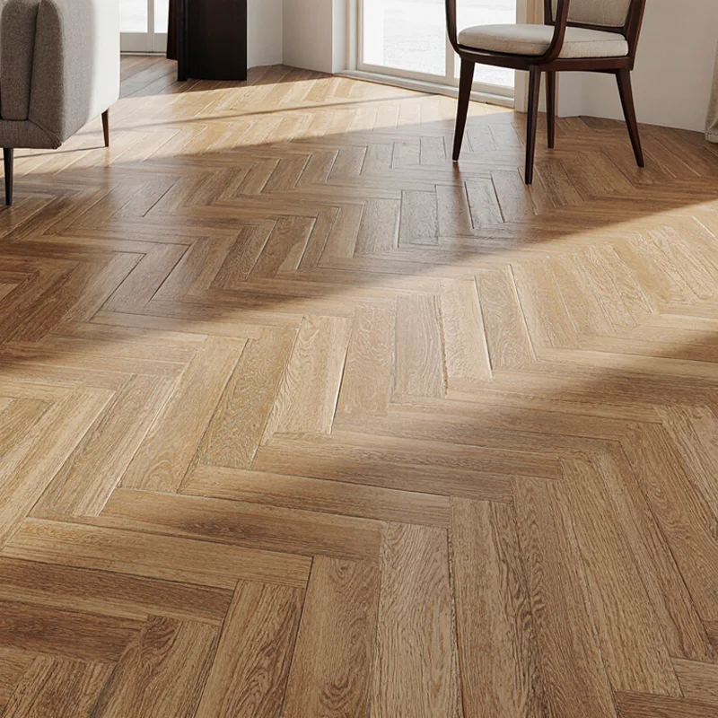 Tarima Multicapa Madera Espiga | Herrigbone PUR | Roble Natural | Machihembrado
