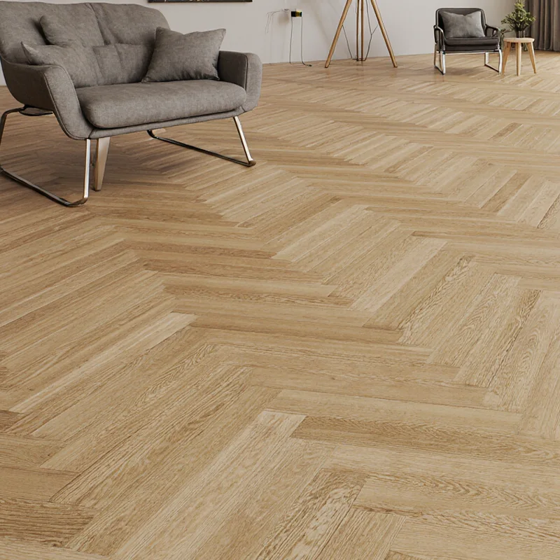 Tarima Multicapa Madera Espiga | Herrigbone PUR | Roble Natural | Machihembrado
