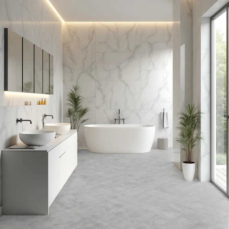 Tarima de Vinilo Cristal Stone | SPC | Suelos y Pared | Cocinas y Baños | Resisencia al Agua | Acabados Piedra | Alto Tránsito