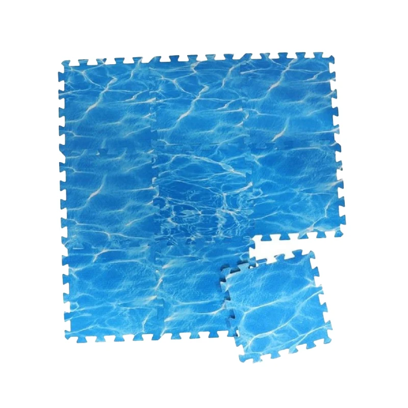 Esterilla Puzle Goma Eva Océano  30x30cm  | 10mm | Infantil | Pack 9 unidades | Piscinas | Infantil