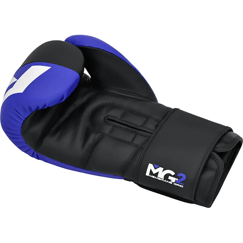 Guantes de entrenamiento de boxeo RDX F4 Doble Cierre 14oz | Azul
