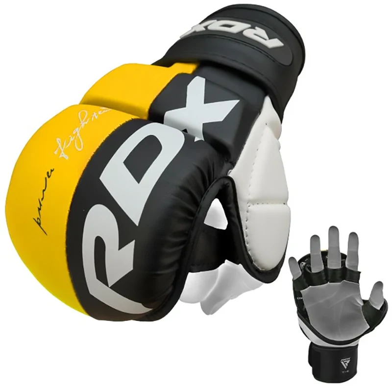 Guantes de combate de MMA | L | Amarillo
