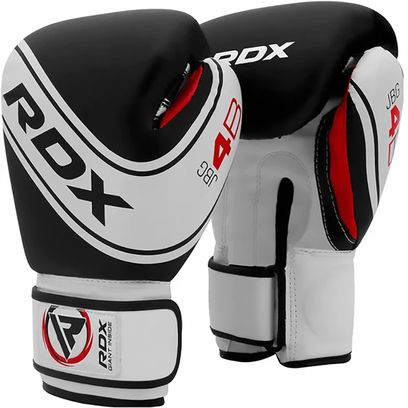 Guantes de entrenamiento de boxeo Niños RDX 4B Robo 4oz | Blanco
