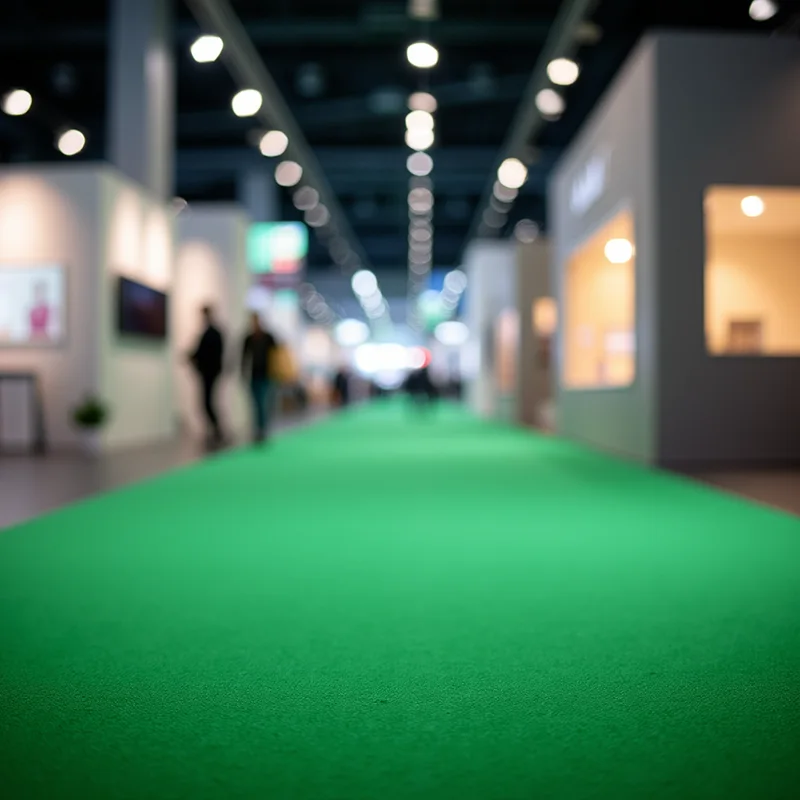 Moqueta Ferial Verde | Eventos y Exposiciones | En Rollo | Stands | Ignífuga