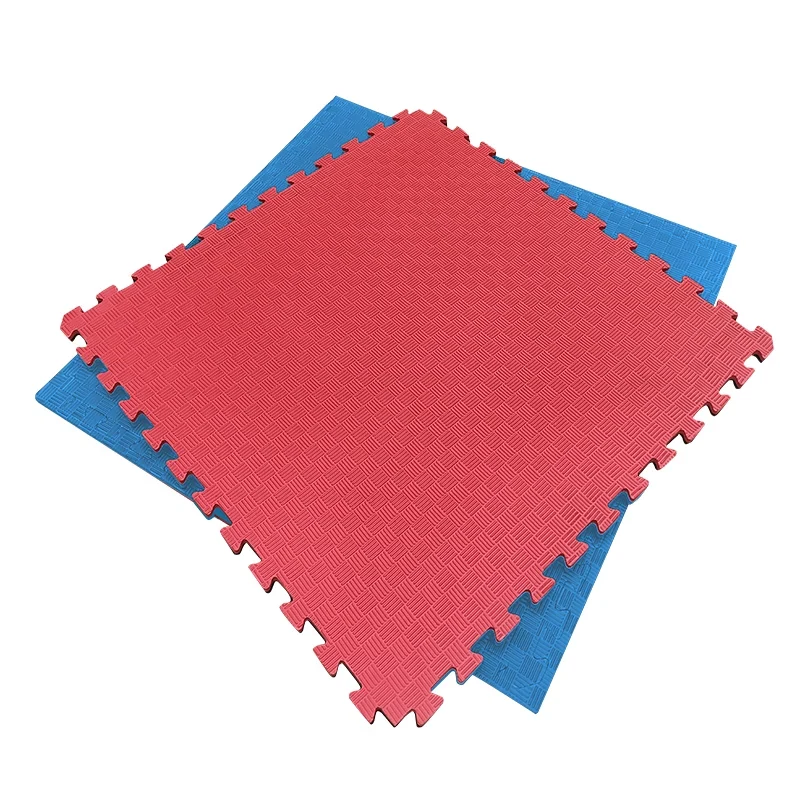 TATAMI PUZZLE Rojo y Azul 1x1m | 20mm | Escuelas y Clubs Deportivos Artes Marciales | Homologado Ignífugo CEE