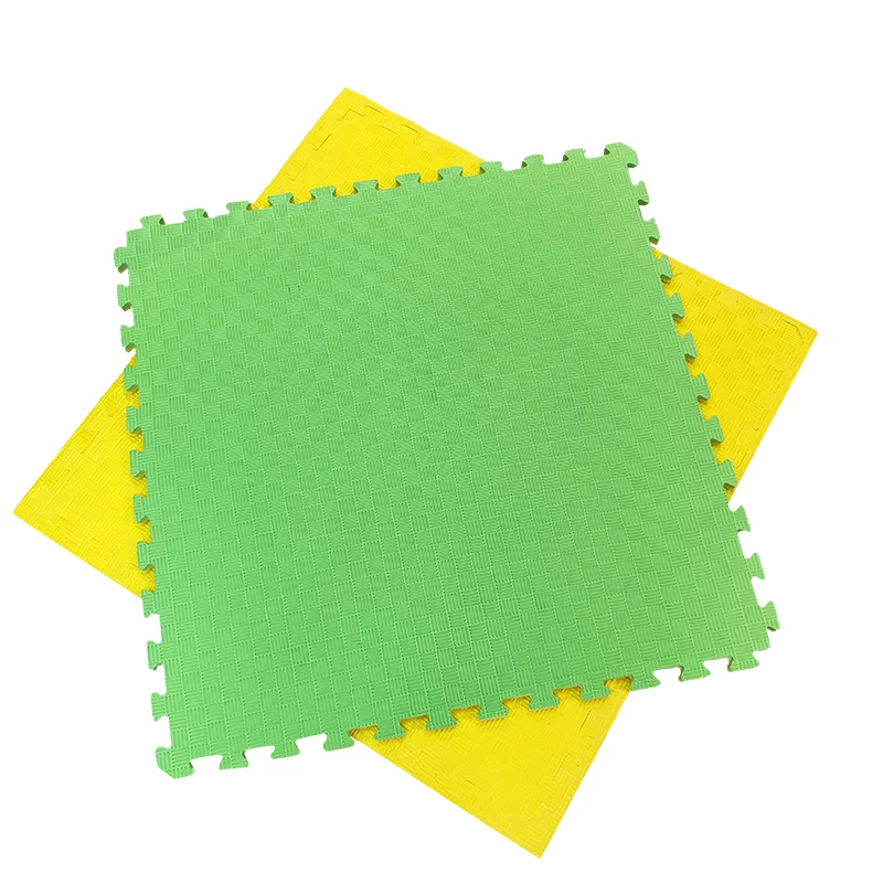 TATAMI PUZZLE Amarillo Verde  Premium 1x1m | 20mm | Artes Marciales | Gimnasio | Antideslizante