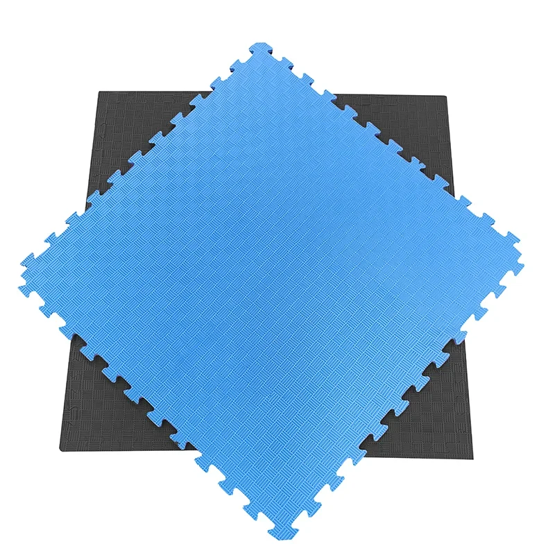 TATAMI PUZZLE Azul Negro 1x1m | 20mm | Artes Marciales | Fitness | Yoga | Pilates | Gimnasios