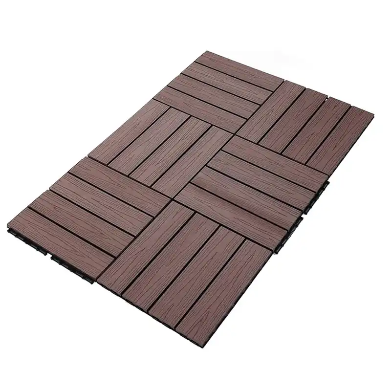 Loseta De Exterior Teka 30x30cm | Tarima Exterior Composite | Antideslizante y Fácil Instalación