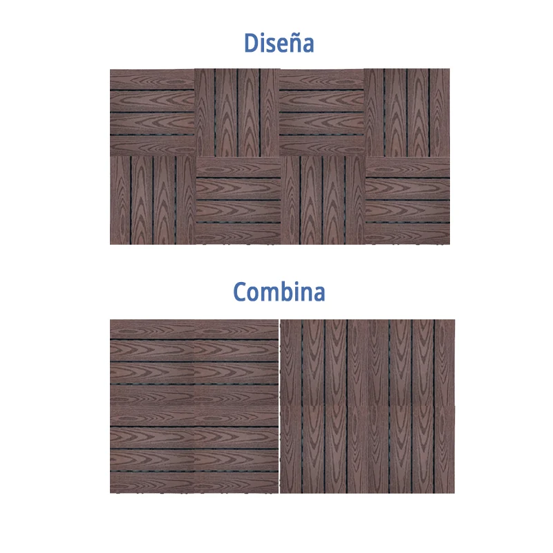Loseta De Exterior Teka 30x30cm | Composite | Antideslizante y Fácil Instalación