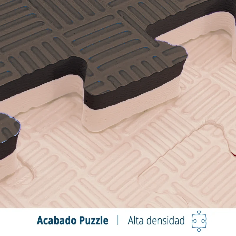 TATAMI PUZZLE Marrón Beige  1x1m | 20mm | Pilates | Gimnasia | Suelo Acolchado