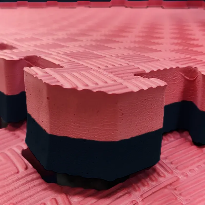 TATAMI PUZZLE Rojo Negro 1x1m | 25mm | Boxeo | Suelo Para Artes Marciales | Suelo Deportivo y Gimnasio