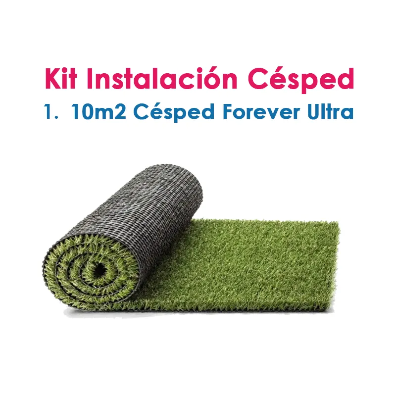 Kit Césped Artificial TERRAZA Premium Todo Incluido Instalación
