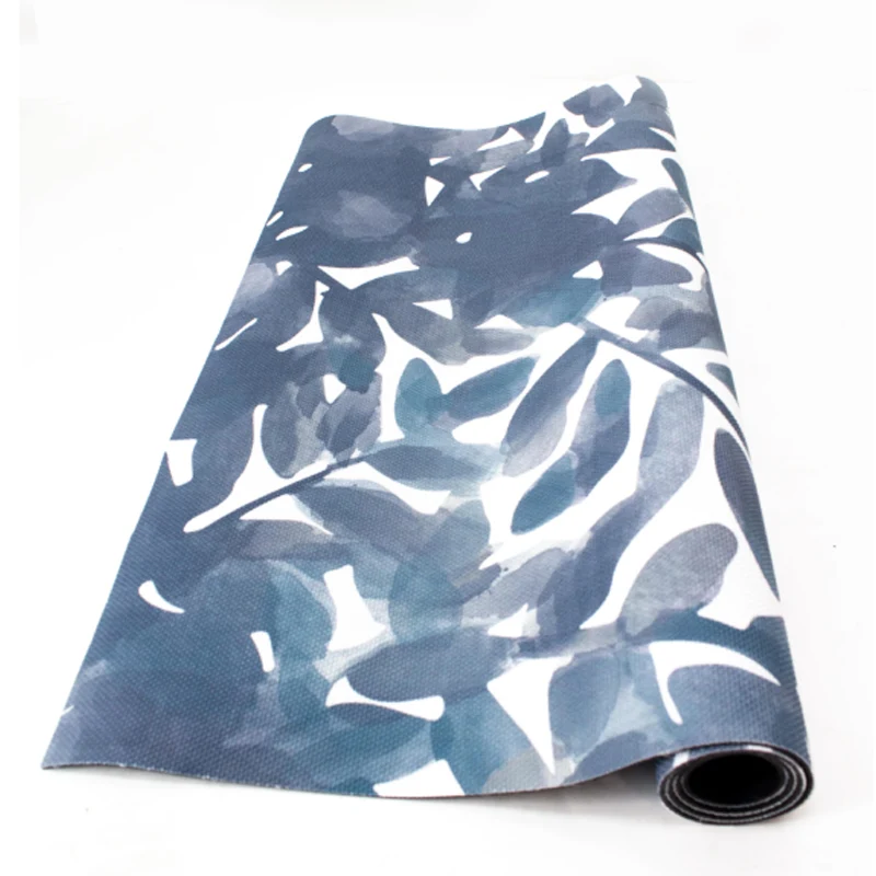  Alfombra Vinilica de Exterior Hojas Acuarela Gris | 120x180 | Terrazas y Piscinas