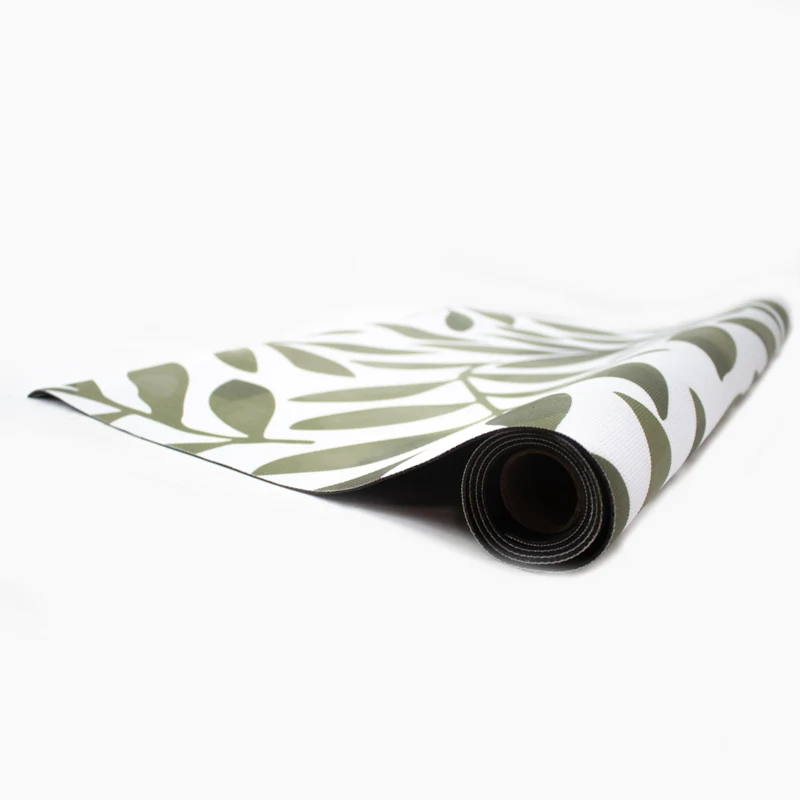 Alfombra Vinilica de exterior Rama Verde | 60x90 | Antideslizante | Resistencia al Agua