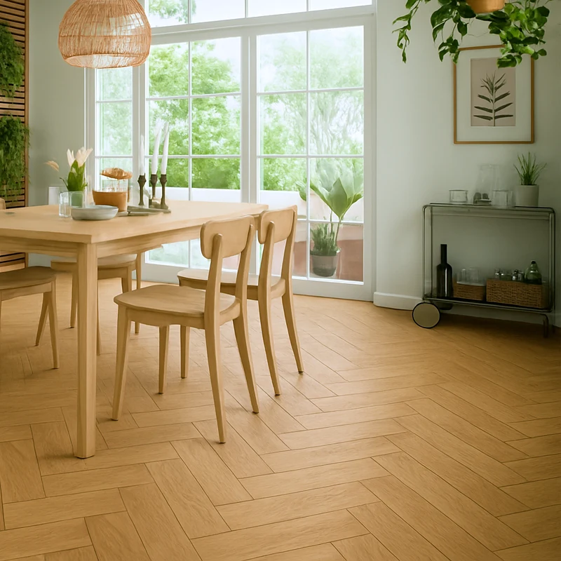 Suelo Laminado Espiga Roble Dorado | 8mm | AC4 