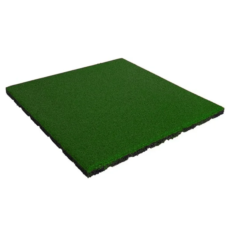 LOSETA DE CAUCHO 1x1m | 20mm | DENSIDAD STANDARD | Verde | Suelo Gimnasio | Halterofilia | Peso | Crossfit | Exterior | Parques
