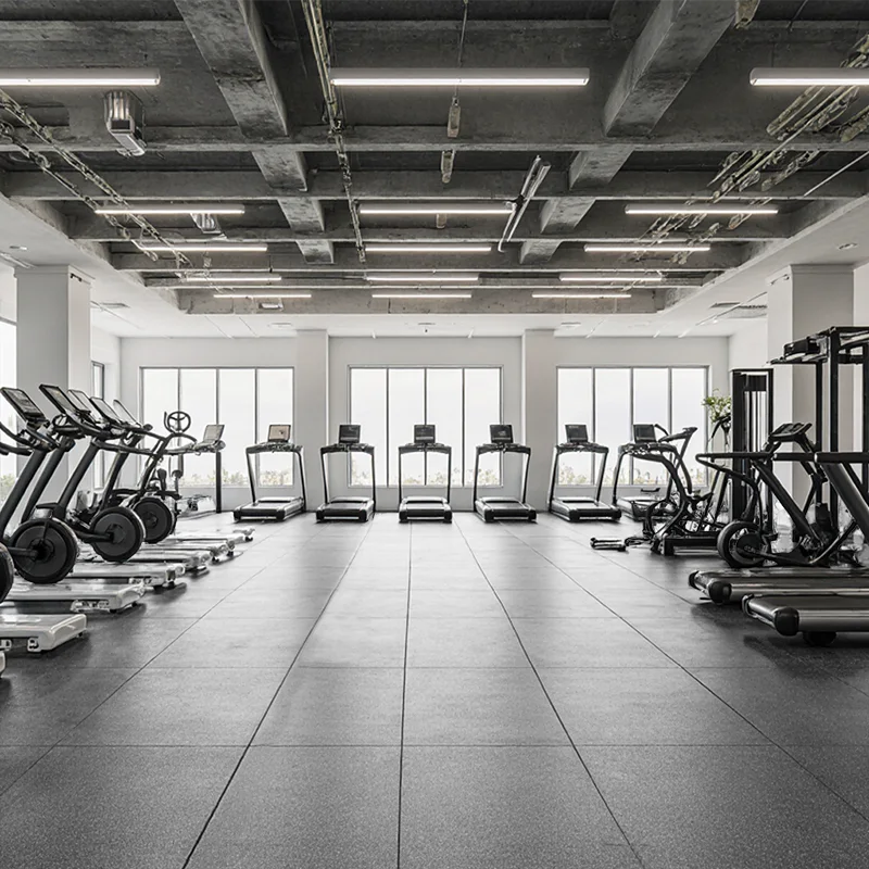 LOSETA DE CAUCHO 1x1m | 25mm | DENSIDAD STANDARD | Jaspeado Blanco Negro | Suelo Gimnasio | Halterofilia | Peso | Crossfit