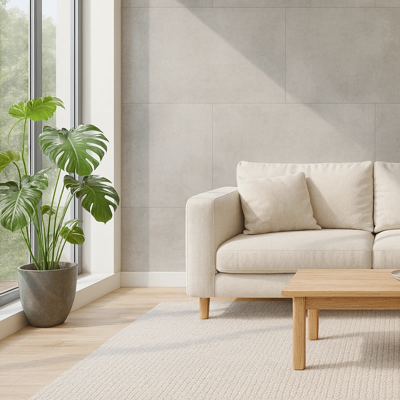 Panel de Pared Cemento Panteon Viejo Continente | SPC | Baño | Cocina | Impermeable | Fácil Instalación