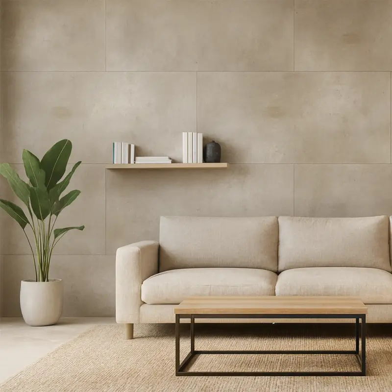 Panel de Pared Cemento Coliseo Viejo Continente | SPC | Baño | Cocina | Impermeable | Fácil Instalación