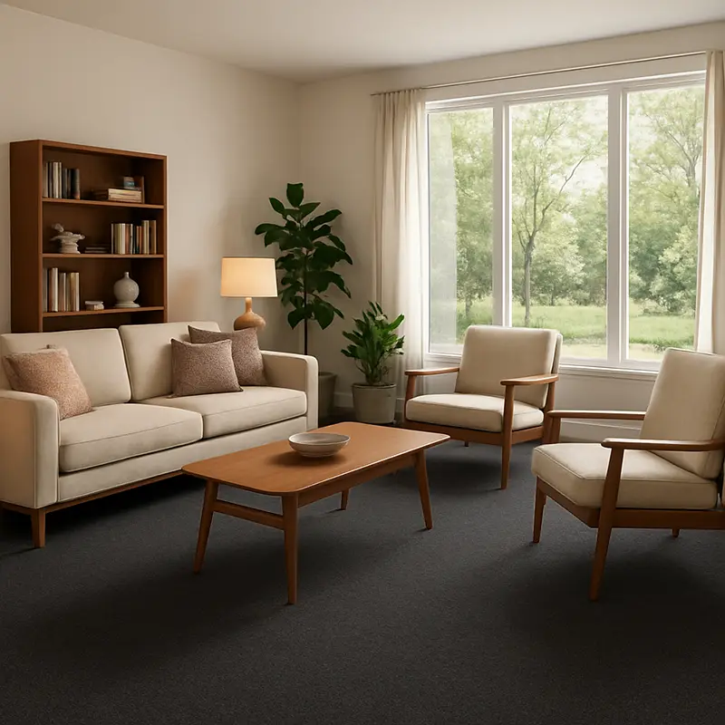 Moqueta Ágata Antracita 158 | Tacto Suave | Gris oscuro | Calidad y Sostenibilidad
