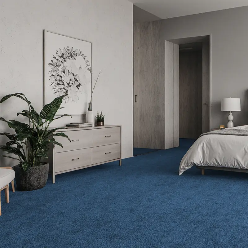 Moqueta Ágata Azul | Tacto y Suavidad | Elegancia y Resistencia | Sosteniblidad