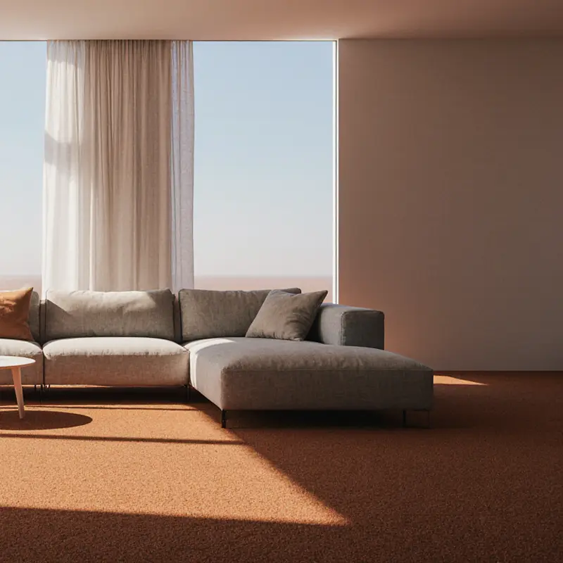 Moqueta Ágata Terracota | Color Intesno | Resistencia y Durabilidad | Elegancia y Suavidad