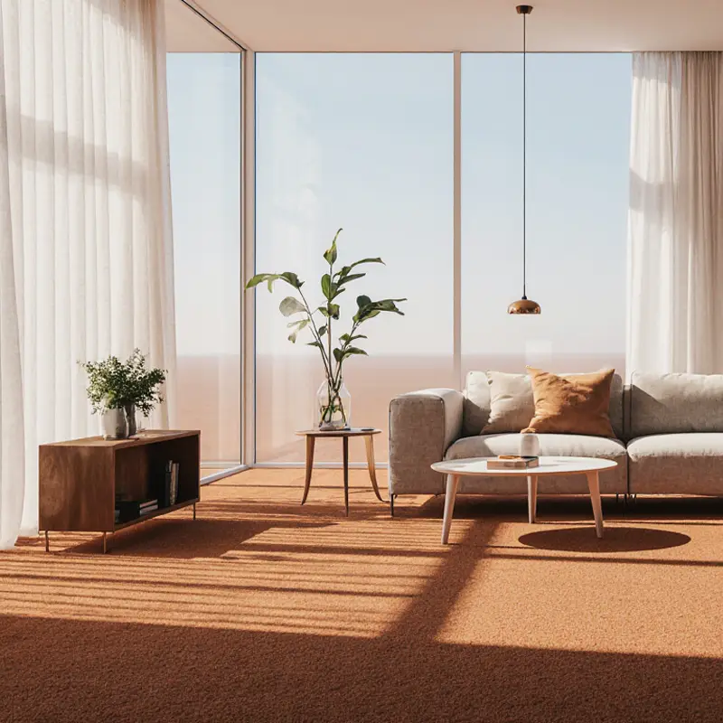 Moqueta Ágata Terracota | Color Intesno | Resistencia y Durabilidad | Elegancia y Suavidad