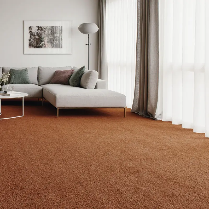 Moqueta Ágata Terracota | Color Intesno | Resistencia y Durabilidad | Elegancia y Suavidad