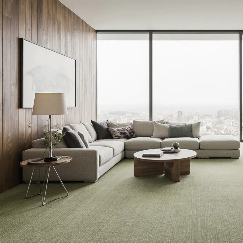 Moqueta Ecos de la Musa | Verde Claro | Alta Calidad | Resistencia y Versatilidad