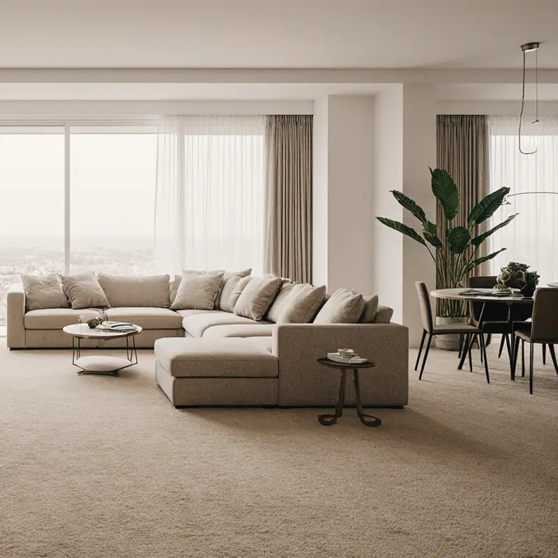 Moqueta Ecos de la Musa | Beige | Tacto Suave | Alta Calidad