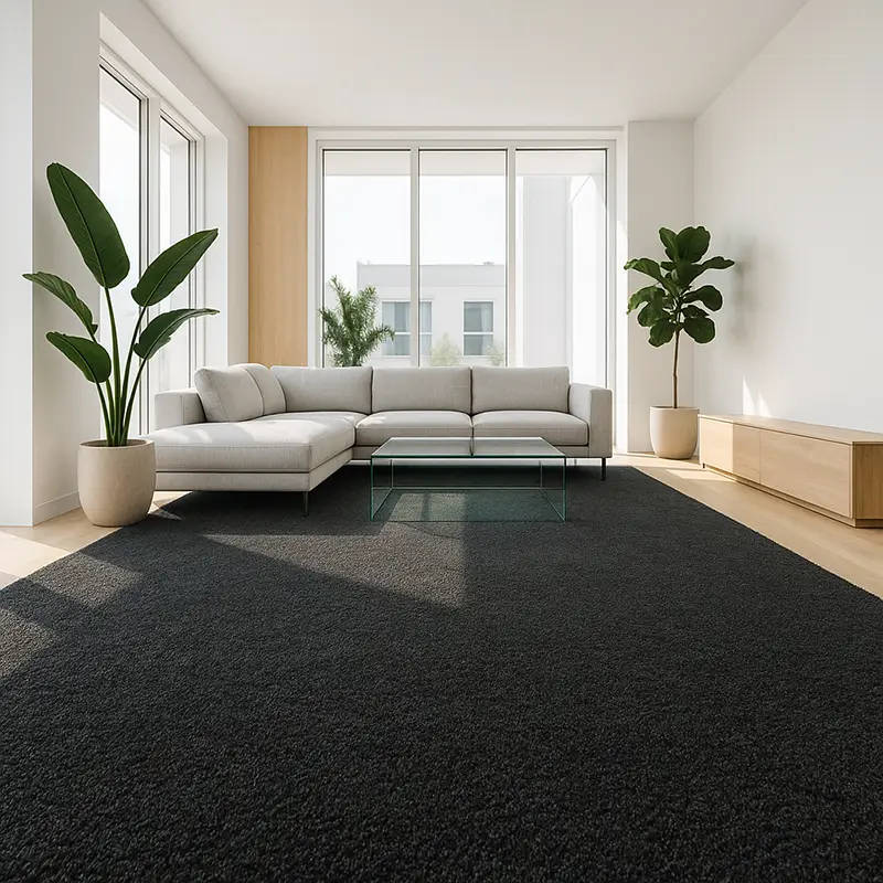 Moqueta Aurora | Negro | Material 100% Reciclado | Resistencia y Calidad