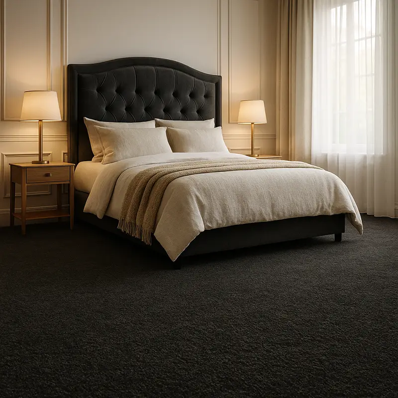 Moqueta Aurora | Negro | Material 100% Reciclado | Resistencia y Calidad