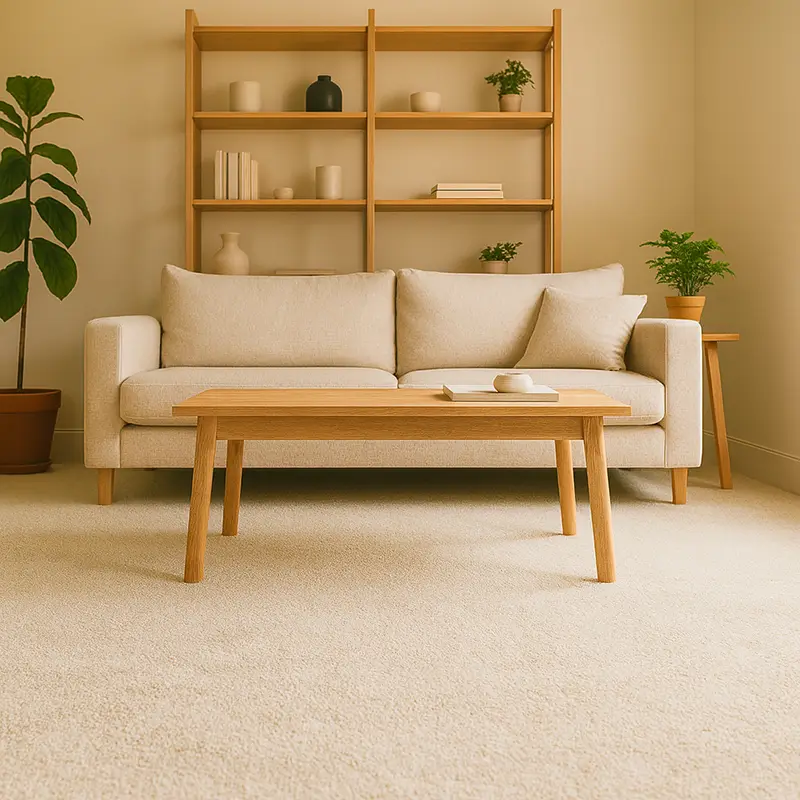 Moqueta Aurora | Crema | Calidez y Resistencia | 100% Reciclado