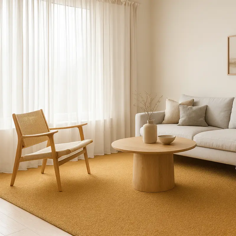 Moqueta Aurora | Azafrán | Material Reciclado 100% | Calidad y Resistencia