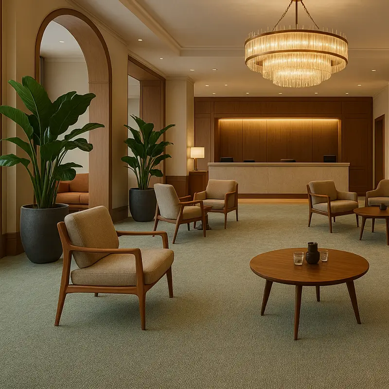 Moqueta Aurora | Verde Claro | Suavidad y Calidez | 100% Sostenible