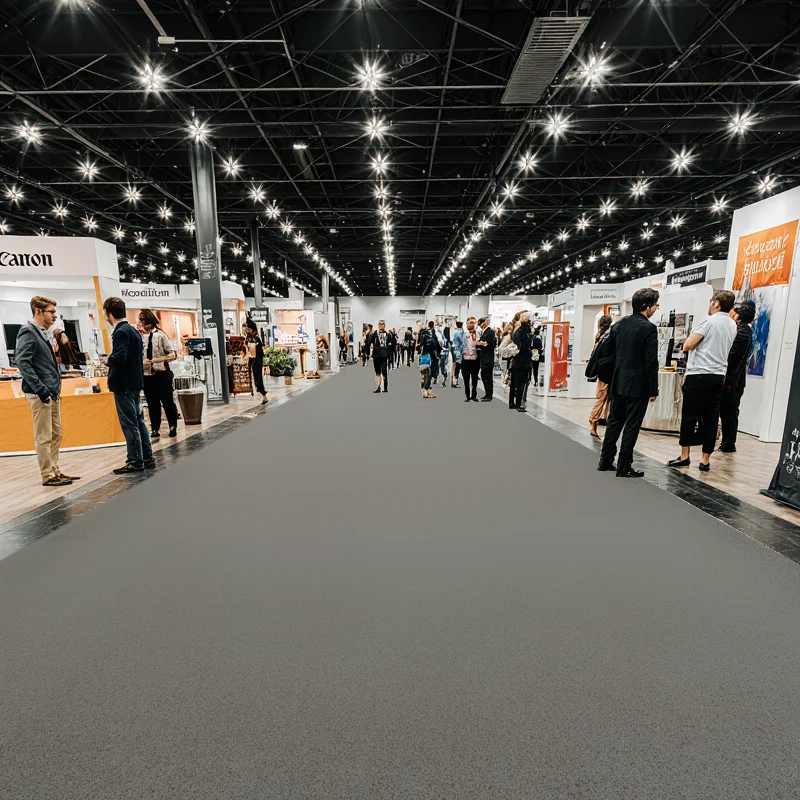 Moqueta Ferial Gris Ceniza | Ferias | Congresos | Eventos | Pedido Mínimo 10ml